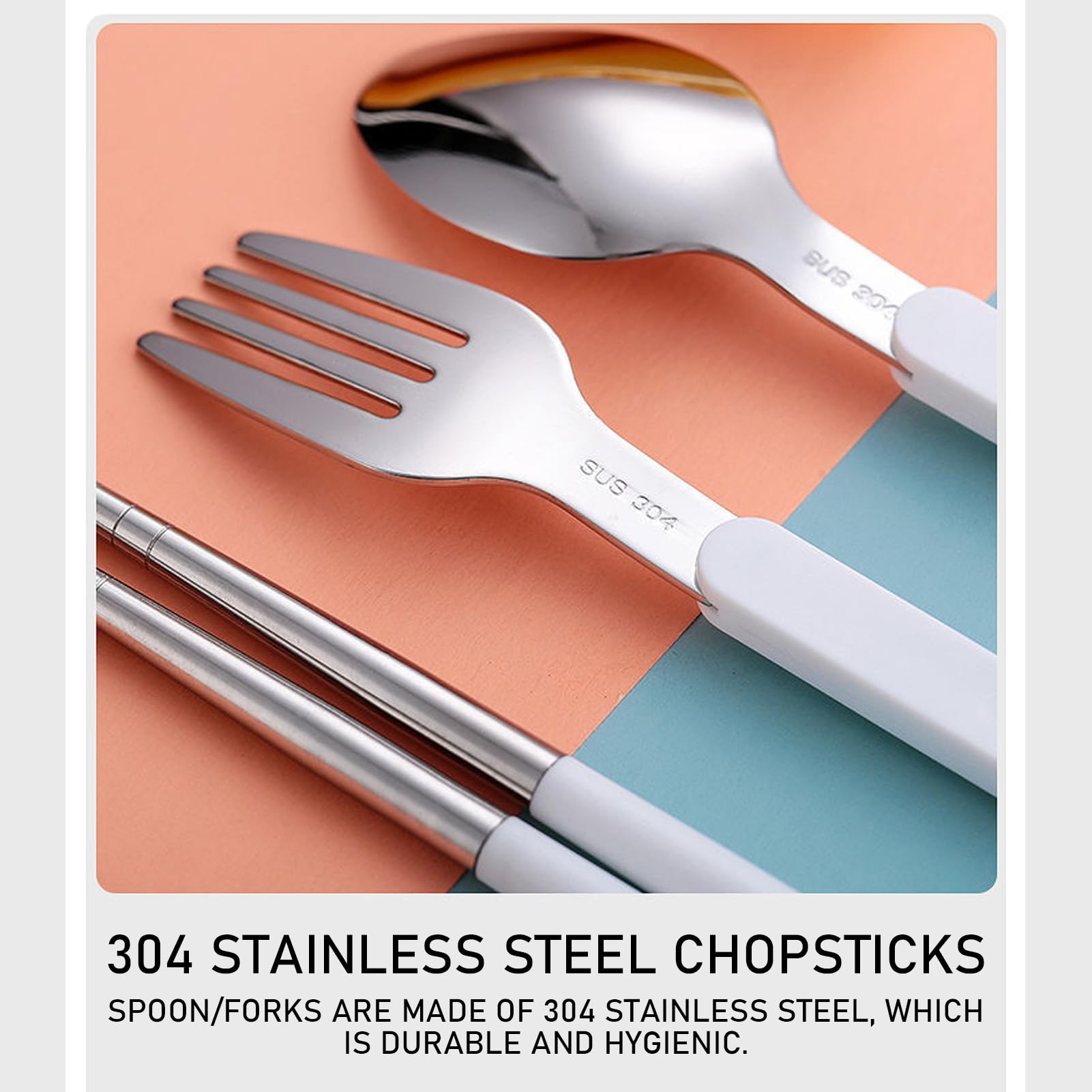 Amazon｜キャンプ用品 | 折りたたみカトラリーセット | 再利用可能な